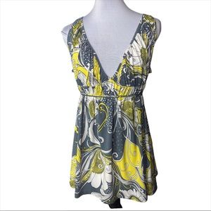 CDR Gray & Yellow Top